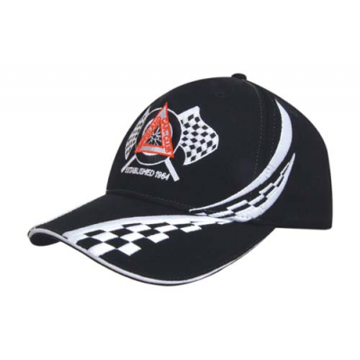 Image of Swirling Checks Baseball Cap